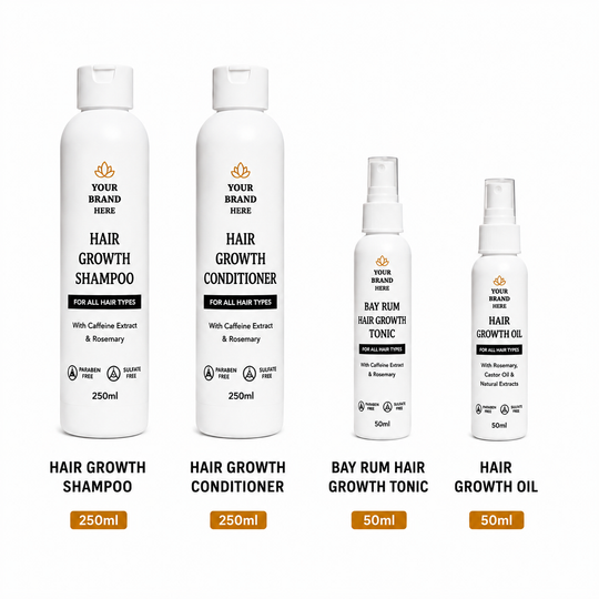 Hair Growth Combo – Business in a Box- 40 Products with Custom Labels