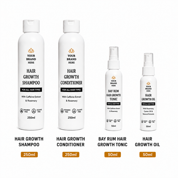 Hair Growth Combo – Business in a Box- 40 Products with Custom Labels