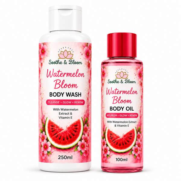 Watermelon Bloom Body Wash &amp; Body Oil Combo