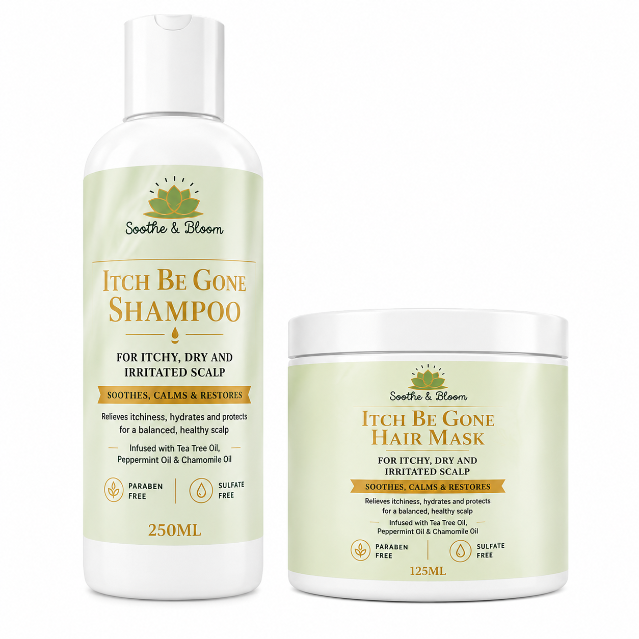 Itch Be Gone Shampoo & Hair Mask Combo