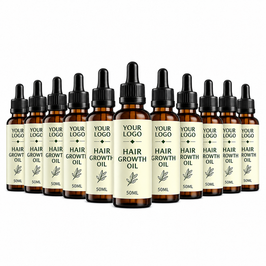 Bulk 10 x 50ml Hair Growth Oil with Custom Labels