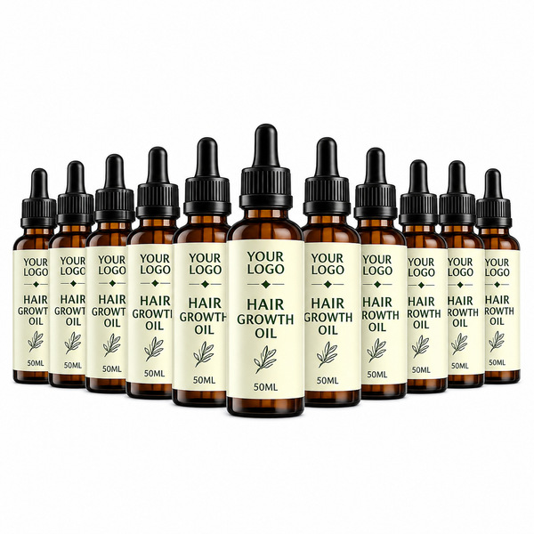 Bulk 10 x 50ml Hair Growth Oil with Custom Labels