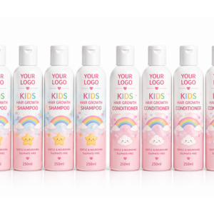Bulk 10 x 250ml Kids Hair Growth Shampoo & 10 x 250ml Kids Hair Growth Conditioner with Custom Labels